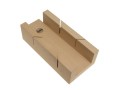 EMIR    25   MITRE BOX 225MM �8.59 Emir Mitre Box

Selected Beechwood Sides And Base Solidly  Glued Together With 45� Slits To Guide The Saw Extended Base One End To Support Square Cutting.

Length 9in/225mm.
Capacity 70mm Wide X 