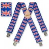 BRIMARC UNION JACK BRACES �11.19 Brimarc Union Jack Braces
&nbsp;
Features:
&nbsp;
� Heavy Duty Elasticated Braces� Wide Comfortable Straps� Leather Reinforced Cross Over� Extra Strong Clips� Fully Adjustable
&nbsp;
Heavy Duty 