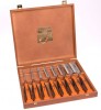 BAHCO 424PS8  BEVEL EDGE Chisel Set (8) Wood Box �79.95 Bahco 424ps8&nbsp; Bevel Edge Chisel Set (8) Wood Box
&nbsp;
Features:
Joiners Choice Bevel Edge Chisel From Bahcothe 424p Has Been Carefully Engineered To Satisfy Most Professional Requirements, F