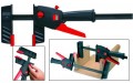 BESSEY DUOKLAMP CAPACITY 12INCH x  65mm THROAT ONE HANDED CLAMP �9.95 Bessey Duoklamp Capacity 12inch X&nbsp; 65mm Throat
&nbsp;
Features:
&nbsp;

Clamping Force Up To 1,200&nbsp;n 
Change From Clamping To Spreading By Switching, Not Converting 
Handle With Pump 