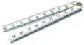 FISCO   XFB1ME WHITE NYLON RULE 1M/39IN �11.53 Fisco Craftsmans Rules

High Quality White Four-fold Rule.

Specifications.
Bevelled Edges For Precise Marking.

Graduated In Inches And 1/8in On Front Side, Cm And Mm On The Reverse.

Length