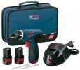 BOSCH GSR 10.8V-Li 10.8V 1/4 HEX DRILL/DRIVER WITH 2 x LI-ION BATTERIES\" �109.00 Bosch Gsr 10.8v-li 10.8v Drill/driver With 2 X Li-ion Batteries
&nbsp;
Full Power At Half The Size
&nbsp;&nbsp;&nbsp;&nbsp;
� Full Power Of A Standard Screwdriver At Only 50% Of The Size
� Unbeat