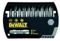 DEWALT DT7948 11PIECE TORSION BIT SETS �15.28 Dewalt Dt7948 11piece Torsion Bit Sets
&nbsp;

1 X No1, 2 X 2, 1 X 3 Phillips
1 X No1, 2 X 2, 1 X 3 Pozi
1 X 5.5, 1 X 6.5 Slotted
1 X Bit Holder