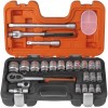 BAHCO   S240 SOCKET SET 24PC 1/2SQDR �49.95 Bahco S240 Socket Set 24pc 1/2sqdr1/2in Drive Metric Socket Set Containing 24 Pieces.supplied In Impact And Oil Resistant Case
&nbsp;
Contents:


﻿18 X 1⁄2in 6-pt Sockets Dynamic Dri